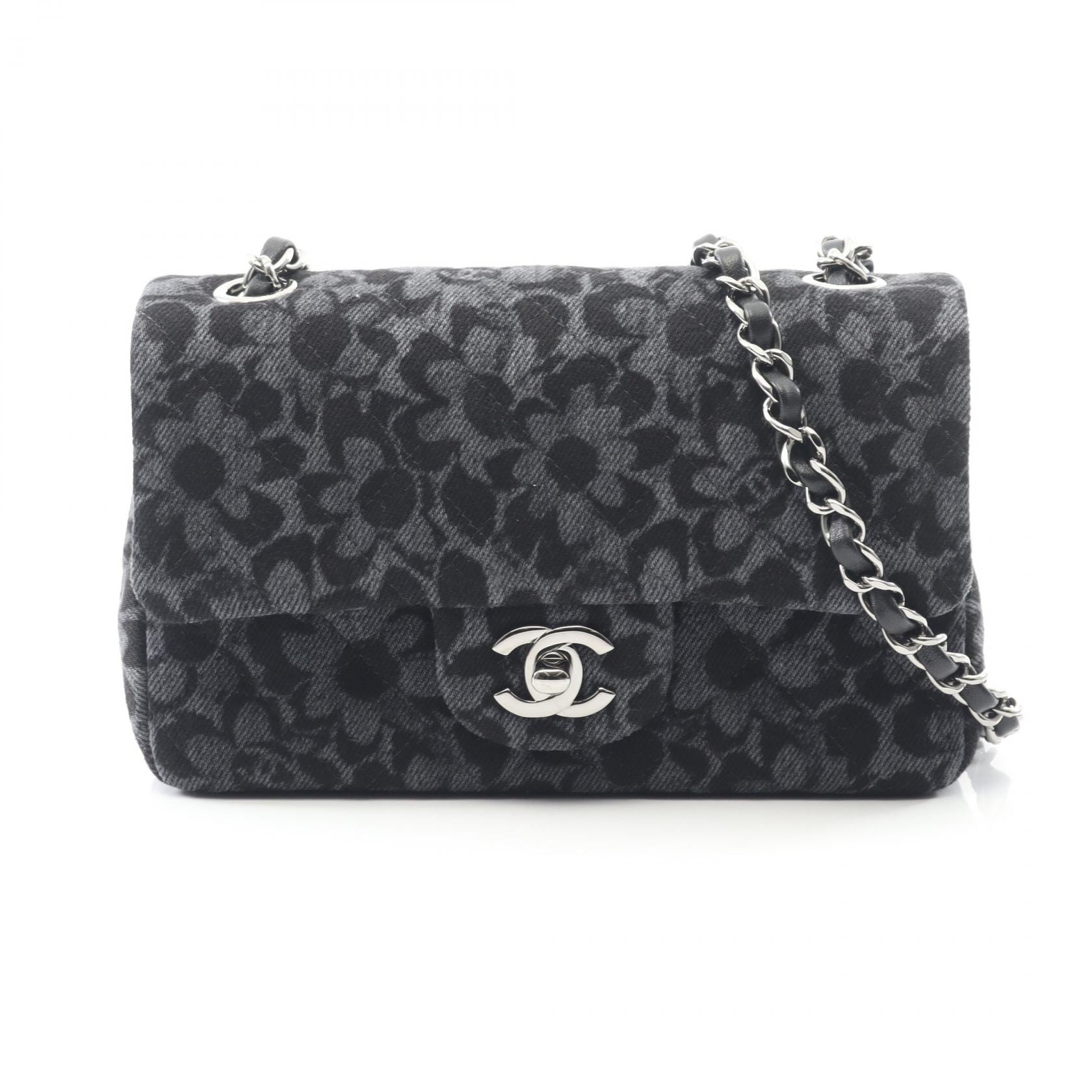 シャネル CHANEL ミニマトラッセ20 ショルダーバッグ バッグ デニム レディース グレー系 / ブラック系 【中古】