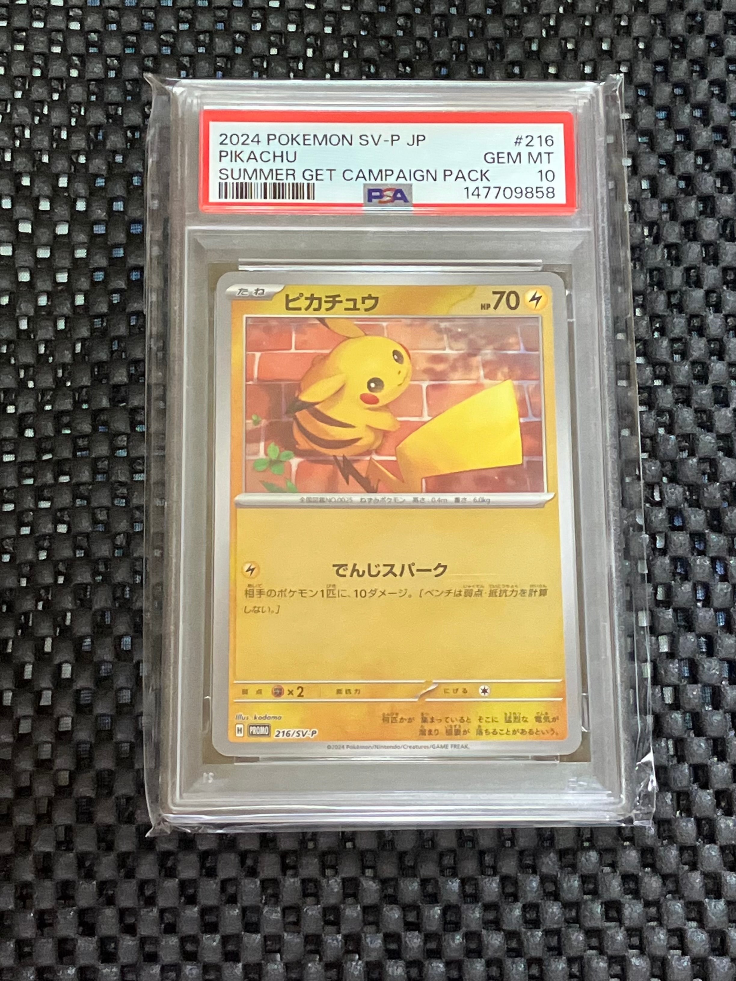 ポケモンカード ピカチュウ PW プロモ PokemonCard Pikachu ピカチュウ P [SV-P 216](プロモカードパック「ポケカの夏がキタ