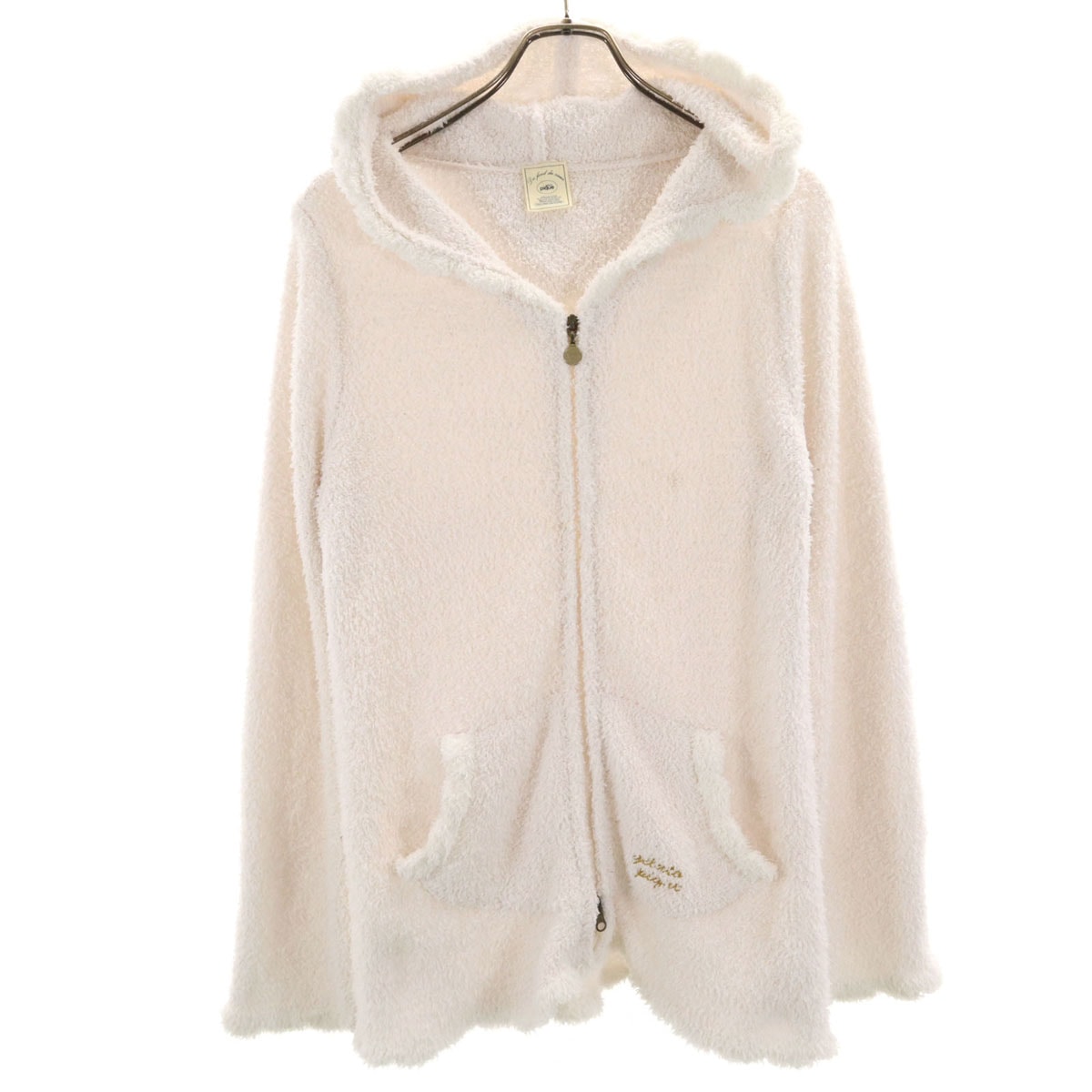 gelato pique ジェラートピケ 長袖 もこもこ ジップパーカー F ホワイト系 ルームウェア ジェラピケ