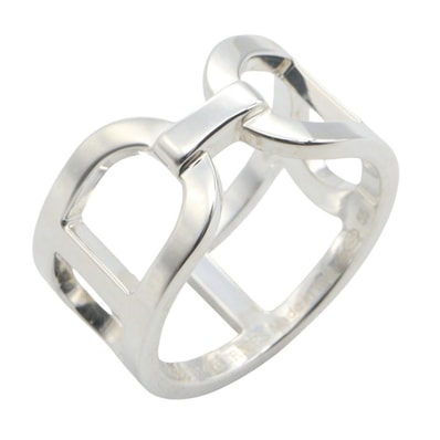 エルメス HERMES エヴァーシェーヌダンクル リング MM リング・指輪 ジュエリー シルバー925 メンズ レディース シルバー系 H116619B 00046 【中古】