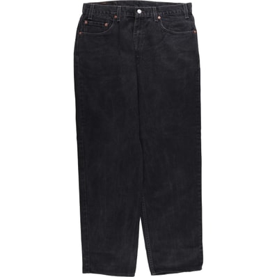 古着 90年代 リーバイス Levi's 550-0260 RELAXED FIT ブラックデニム テーパードデニムパンツ USA製 メンズw36相当 ヴィンテージ/evb030886