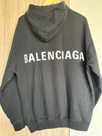 Balenciaga Logo Hoodie Medium Fit "Black"