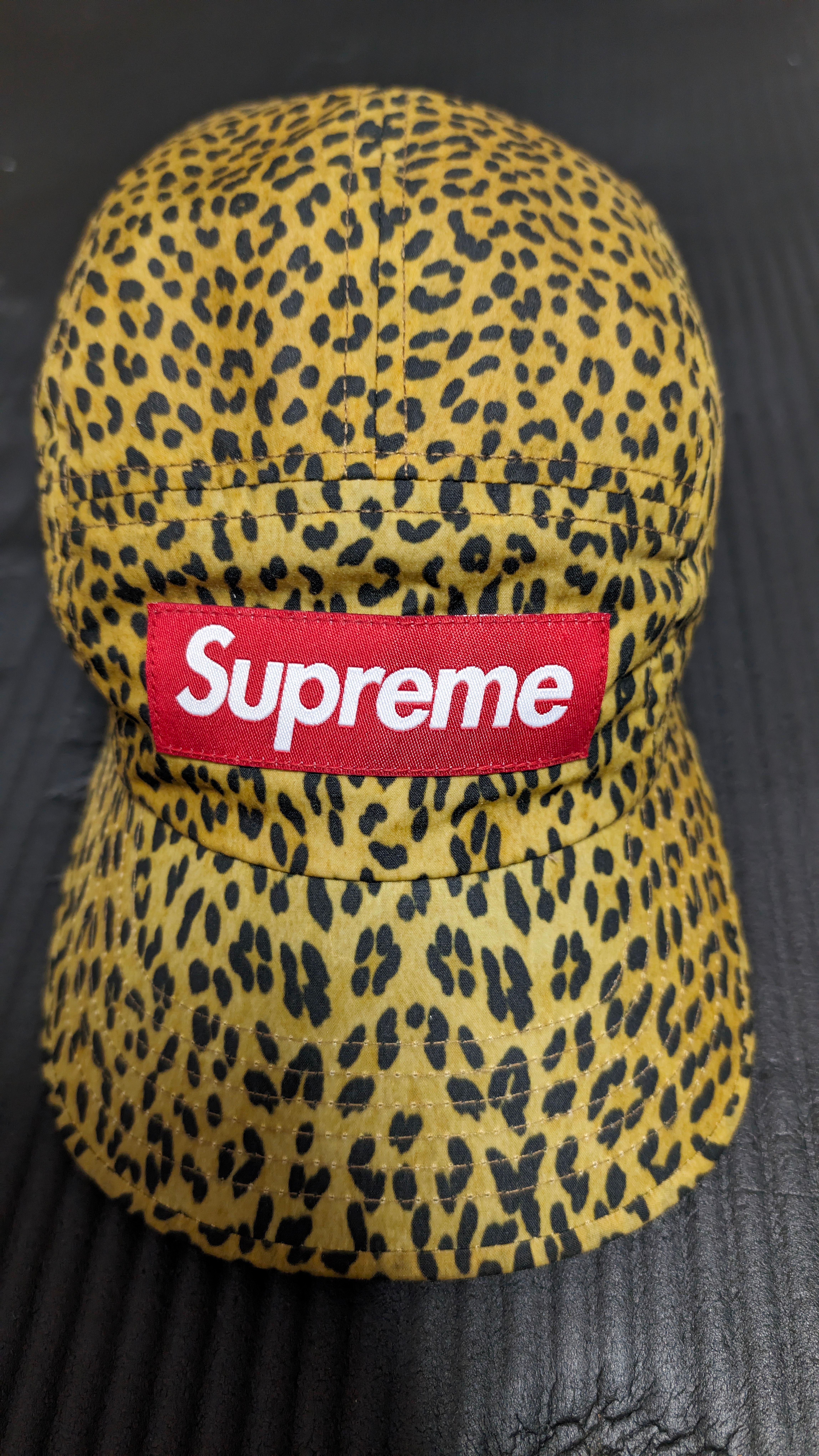 Supreme Barbour Waxed Cotton Camp Cap "Leopard"