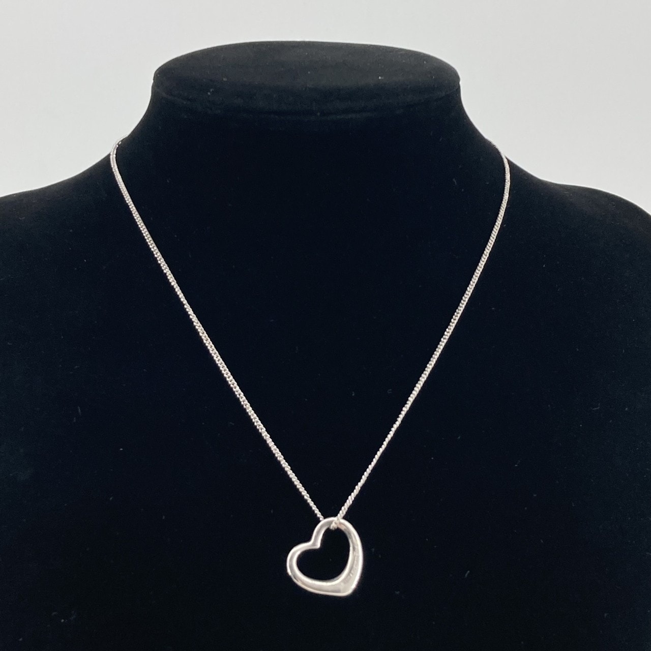 TIFFANY&Co.(ティファニー) エルサペレッティ オープンハート Ag925 ネックレス 6.18g シルバー