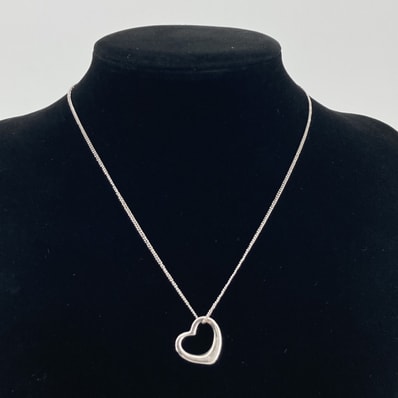 TIFFANY&Co.(ティファニー) エルサペレッティ オープンハート Ag925 ネックレス 6.18g シルバー