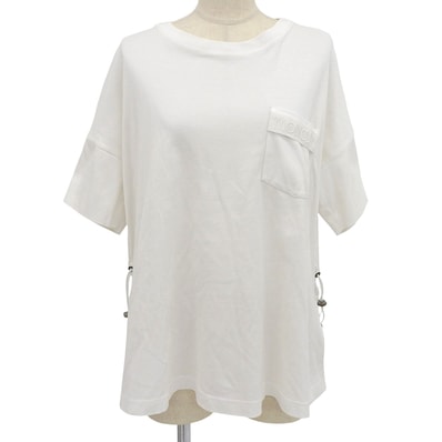 美品 モンクレール 半袖Tシャツ ホワイト レディース XS