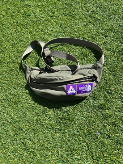 PALACE x The North Face Purple Label Mountain Wind Waist Bag "Sage Green"