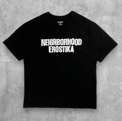 NEIGHBORHOOD x EROSTIKA . Tee SS-3 "Black"