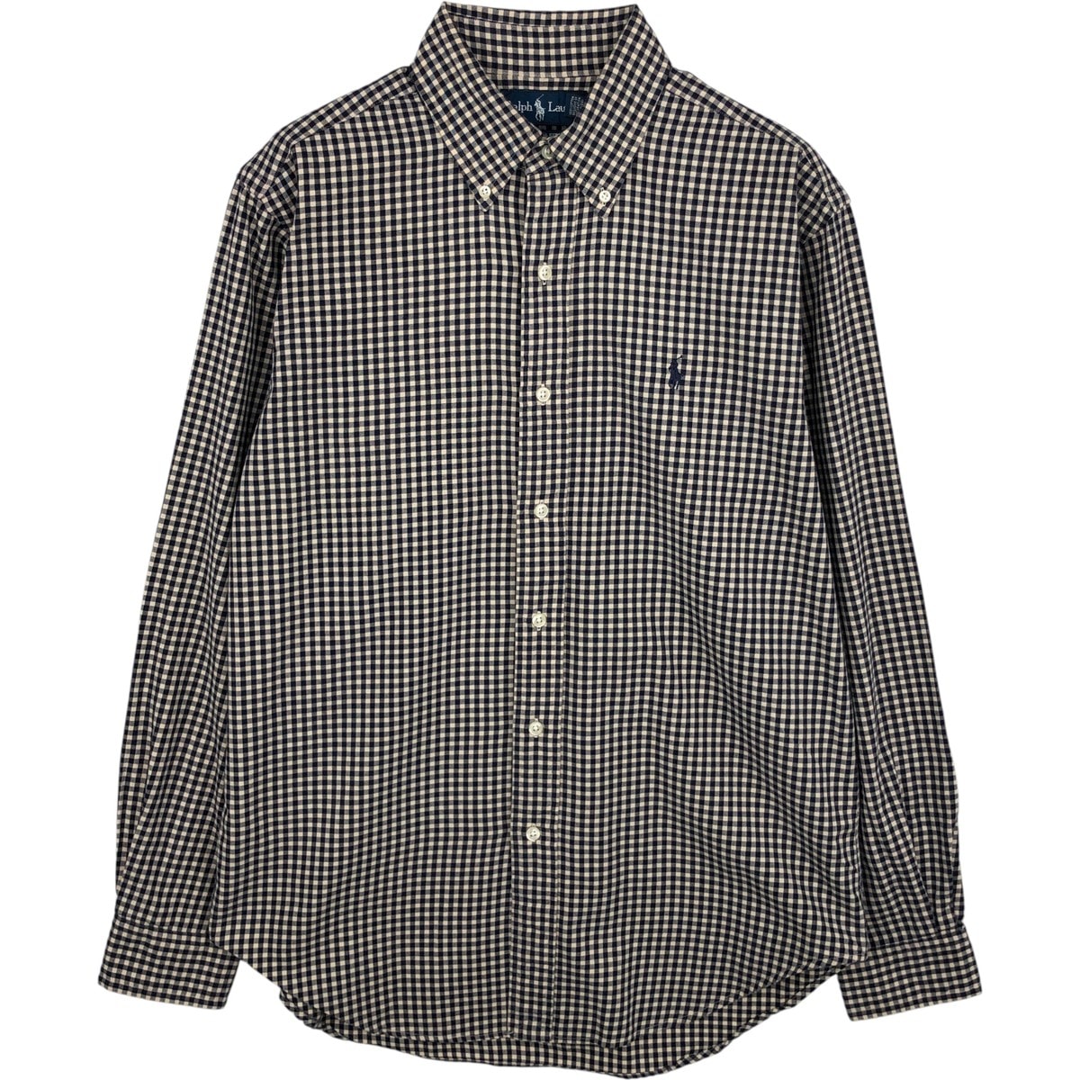 古着 ラルフローレン Ralph Lauren CLASSIC FIT ギンガムチェック 長袖 ボタンダウンチェックシャツ メンズM相当/eaa613290