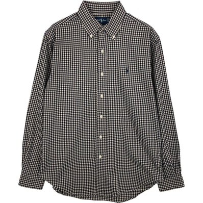 古着 ラルフローレン Ralph Lauren CLASSIC FIT ギンガムチェック 長袖 ボタンダウンチェックシャツ メンズM相当/eaa613290