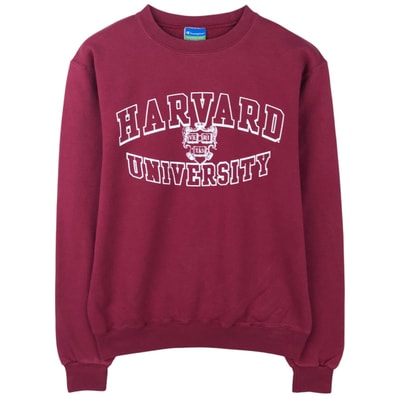 古着 00年代~ チャンピオン Champion ECO FLEECE HARVARD ハーバード大学 3連プリント カレッジスウェットシャツ トレーナー メンズS相当/eaa610679