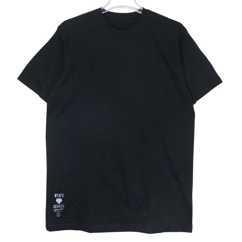 美品 WTAPS ダブルタップス SKIVVIES.TEE スキビーズ Tシャツ ブラック ショートスリーブ カットソー 半袖 サイズL