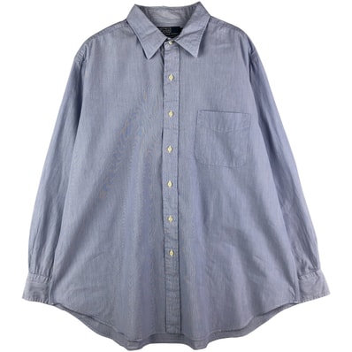 古着 ラルフローレン Ralph Lauren POLO by Ralph Lauren ANDREW 長袖 コットンシャツ メンズXL相当/eaa602905