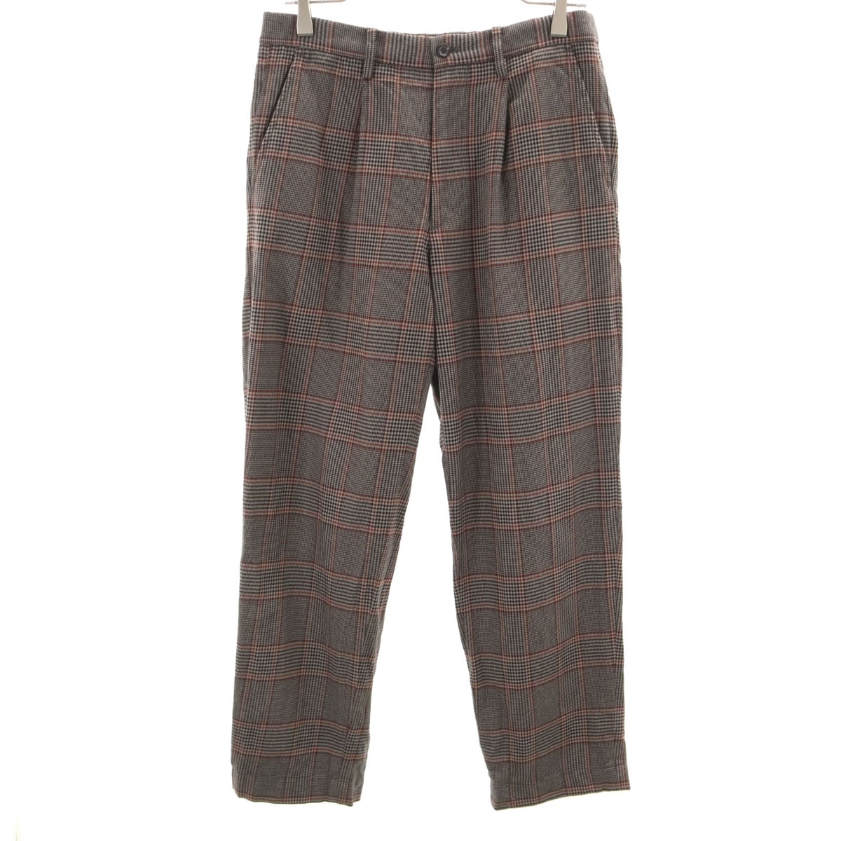 美品 JOURNAL STANDARD ジャーナルスタンダード グレンチェック タック パンツ S