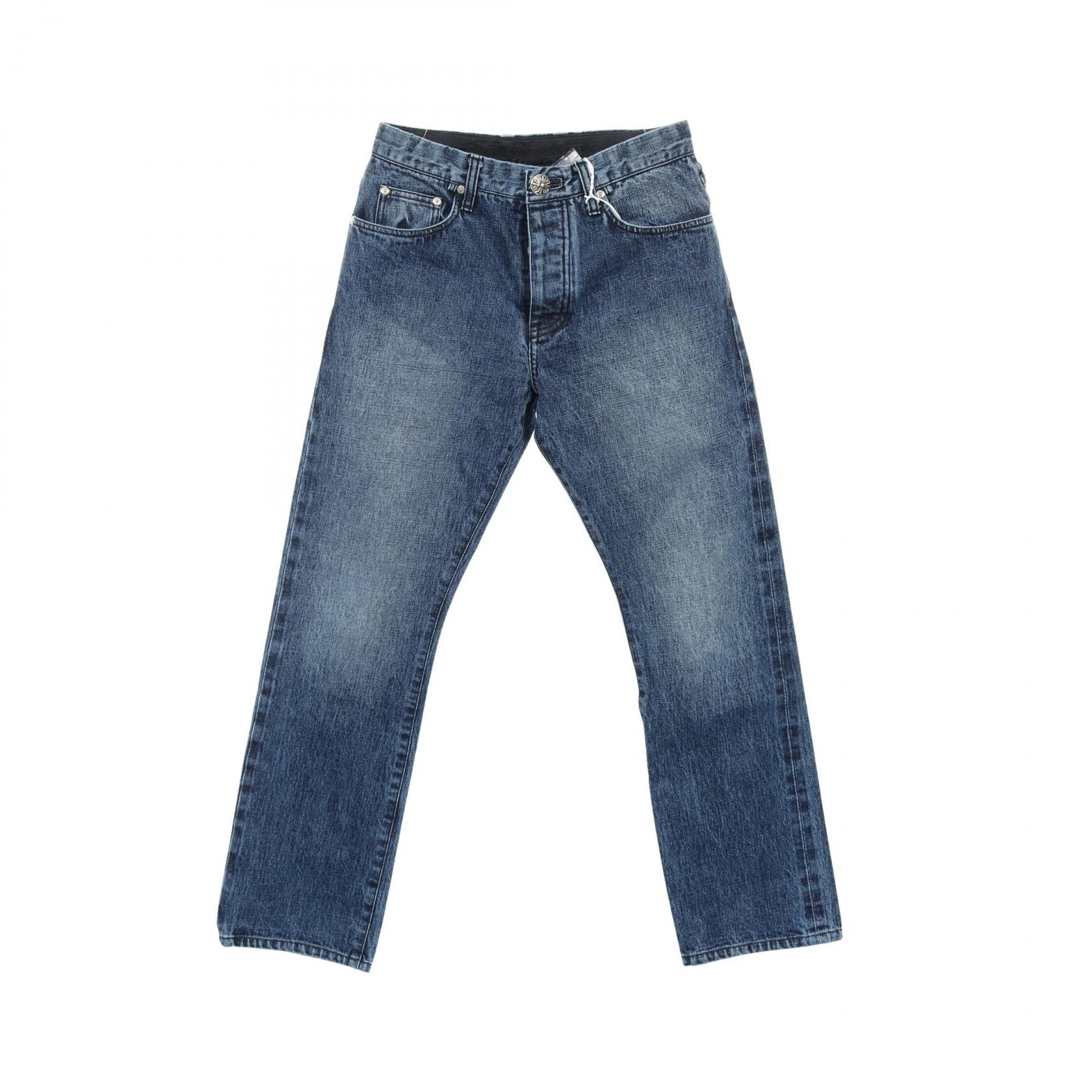 Chrome Hearts Straight Leg Fabric Jeans "Washed Indigo"