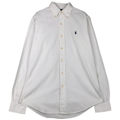 古着 ラルフローレン Ralph Lauren POLO by Ralph Lauren CUSTOM FIT 長袖 ボタンダウンシャツ メンズS相当/eaa459075