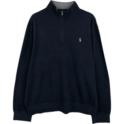 古着 ラルフローレン Ralph Lauren POLO RALPH LAUREN ハーフジップスウェットシャツ トレーナー メンズL相当/eaa616485