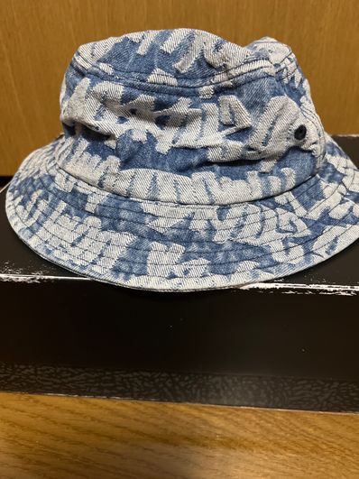 Supreme Fat Tip Jacquard Denim Crusher "Blue"