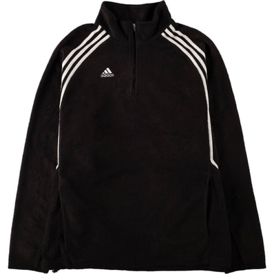 古着 00年代 アディダス adidas ハーフジップ フリースプルオーバー メンズXL相当/eaa685755