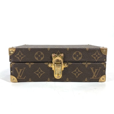 ルイヴィトン LOUIS VUITTON コフレドミノセット モノグラム ドミノ インテリア ゲーム おもちゃ 雑貨 モノグラムキャンバス ブラウン