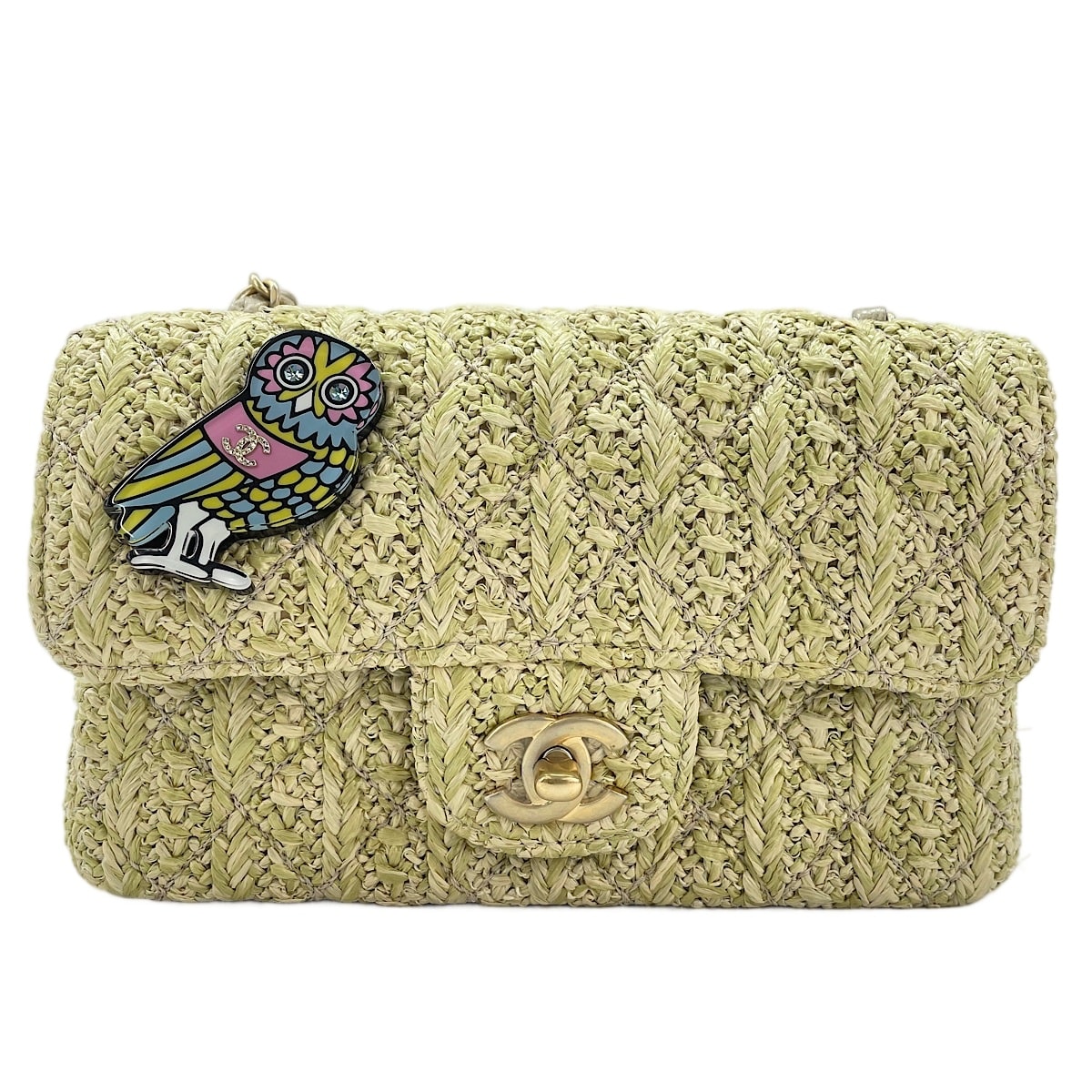 C (やや傷や汚れあり)】CHANEL(シャネル) ハンドバッグ カンボンライン