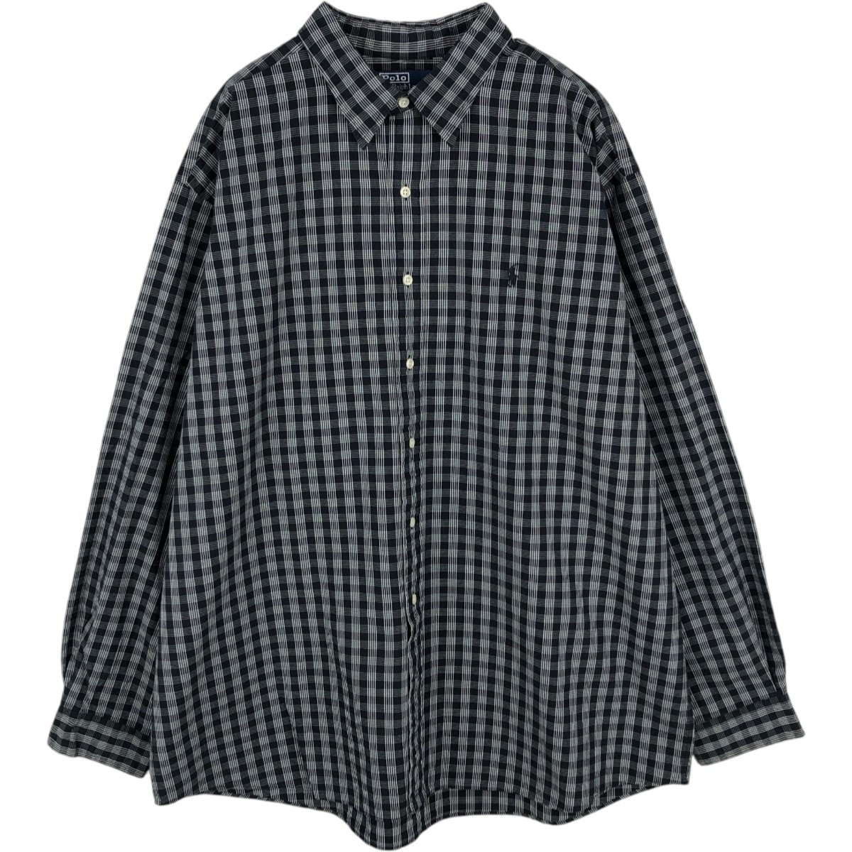 古着 ラルフローレン Ralph Lauren POLO by Ralph Lauren LOWELL SPORT 長袖 ボタンダウンチェックシャツ メンズXXL相当/eaa678104
