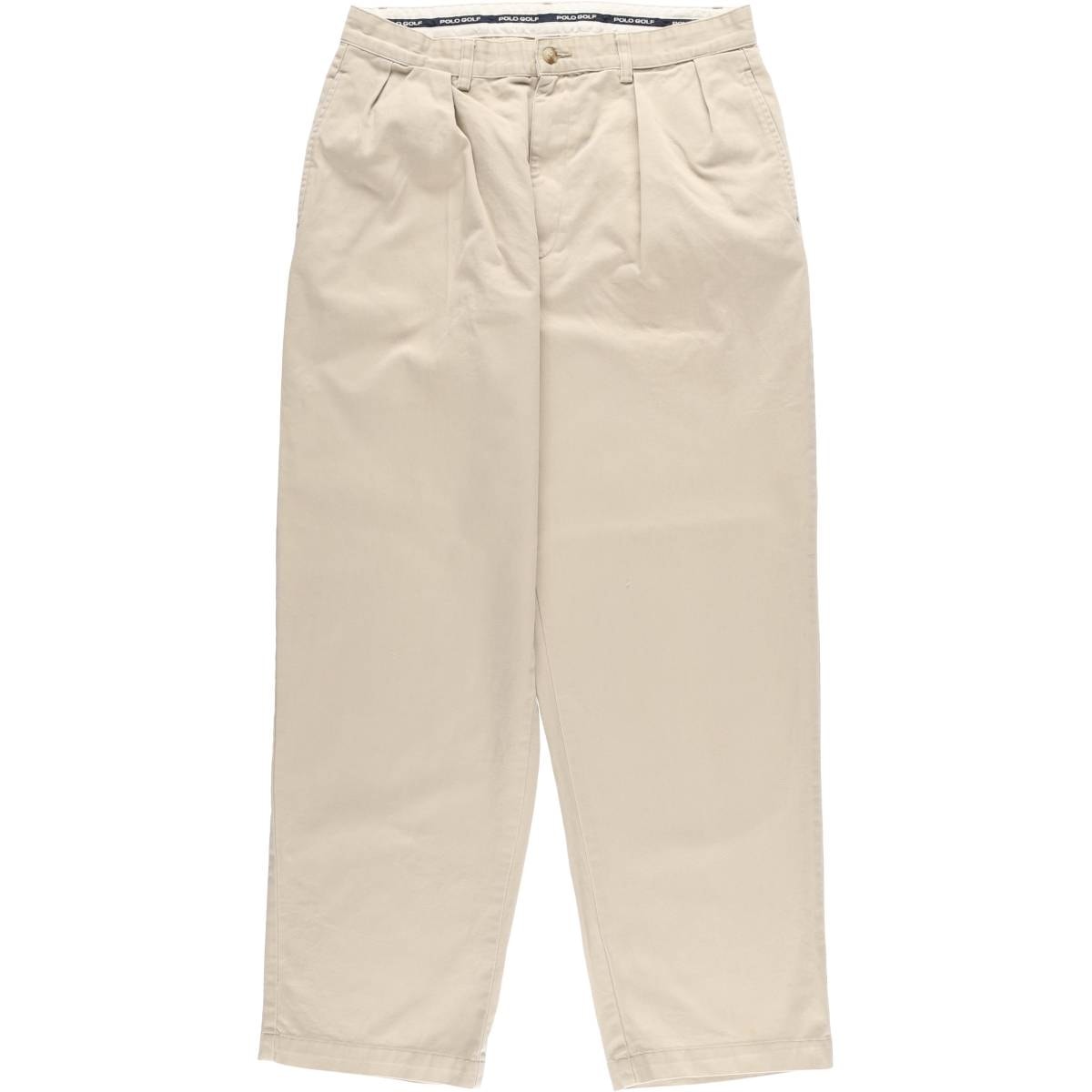 古着 ラルフローレン Ralph Lauren POLO GOLF ポロゴルフ ツータック チノパンツ メンズw32相当/eaa532152