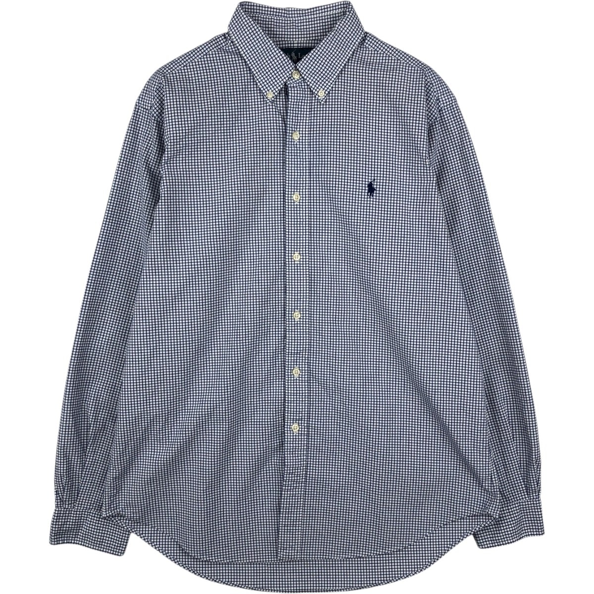 古着 ラルフローレン Ralph Lauren CLASSIC FIT 長袖 ボタンダウンチェックシャツ メンズL相当/eaa621225