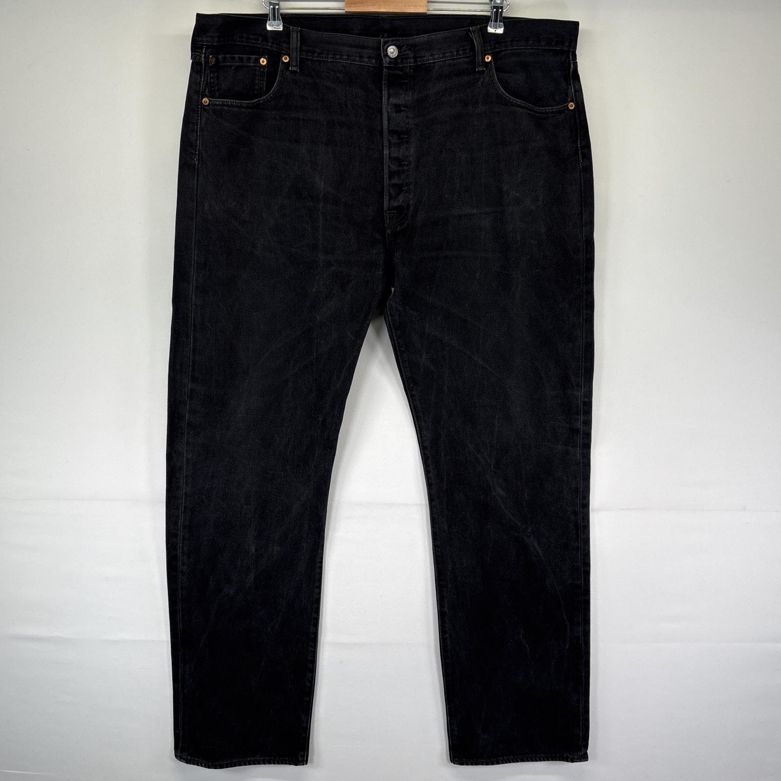 古着 リーバイス Levi's デニムパンツ 501 ストレート 大きいサイズ ジーンズ ジーパン 5ポケット 長ズボン w44 L34  ブラック メンズ