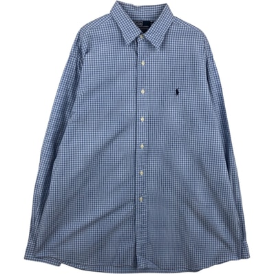 古着 ラルフローレン Ralph Lauren POLO by Ralph Lauren LOWELL SPORT 長袖 コットンチェックシャツ メンズXL相当/eaa634491
