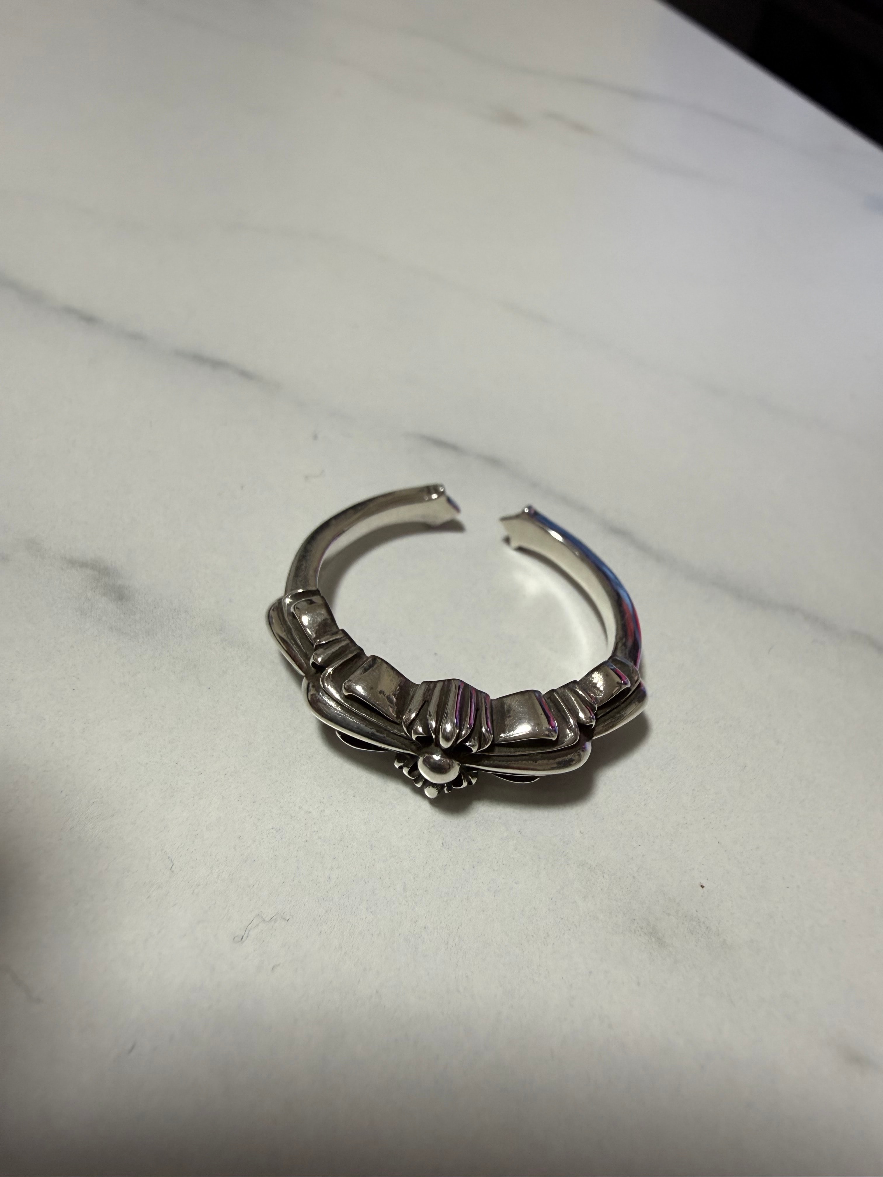 Chrome Hearts Baby Classic Double Floral Ring "Silver"