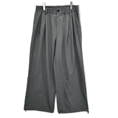 ヨーク YK26SS01173P グレー Wool Washer Tropical 2pleated Easy Trousers 3