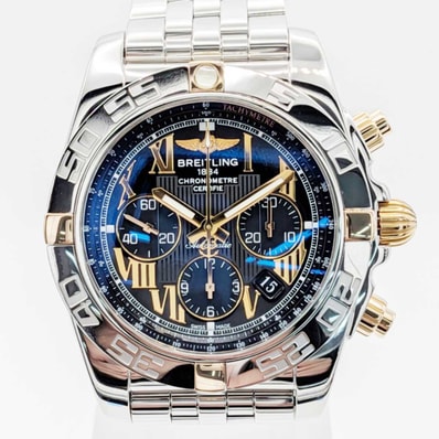 BREITLING ブライトリング クロノマット 44 ビコロ 腕時計 IB0110 ステンレススチール シルバー メンズ【中古】