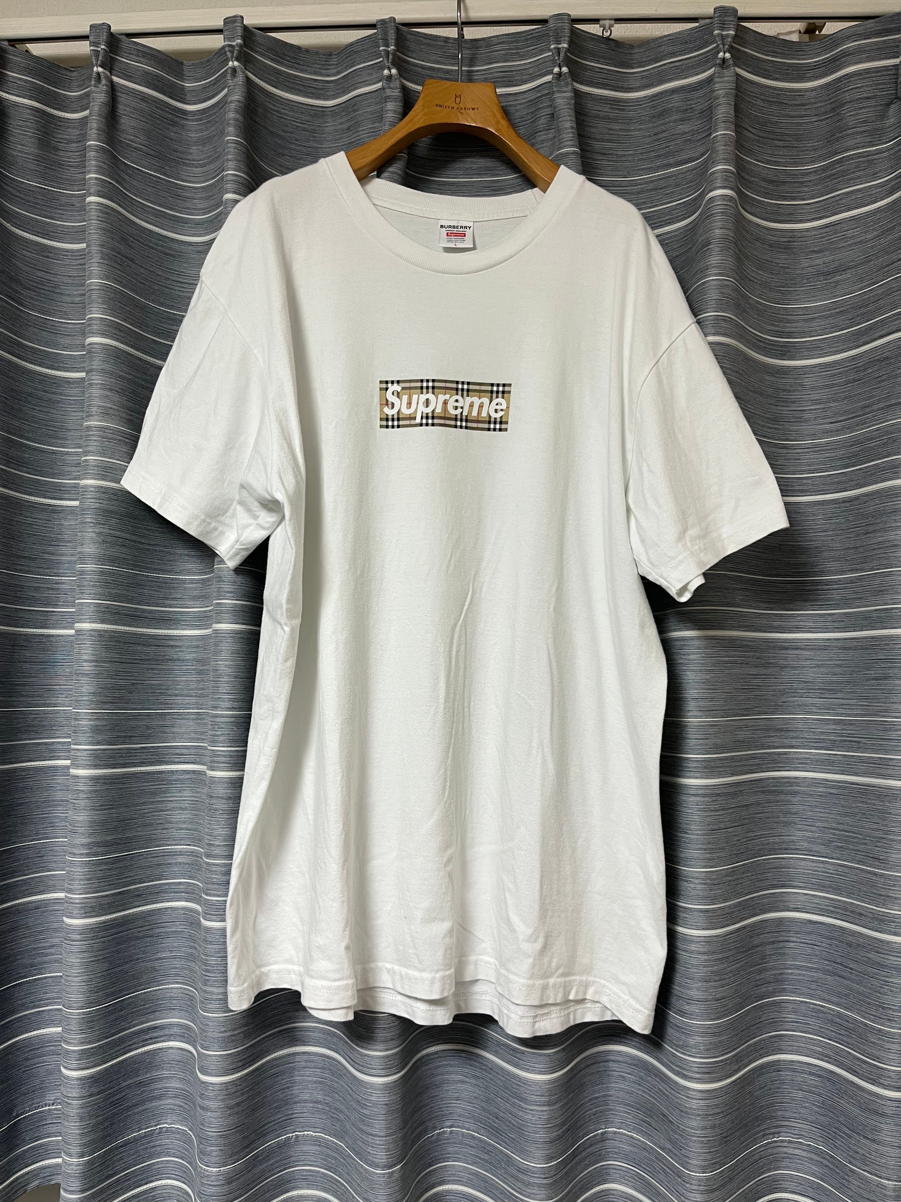 Supreme / Burberry Box Logo Tee "White"