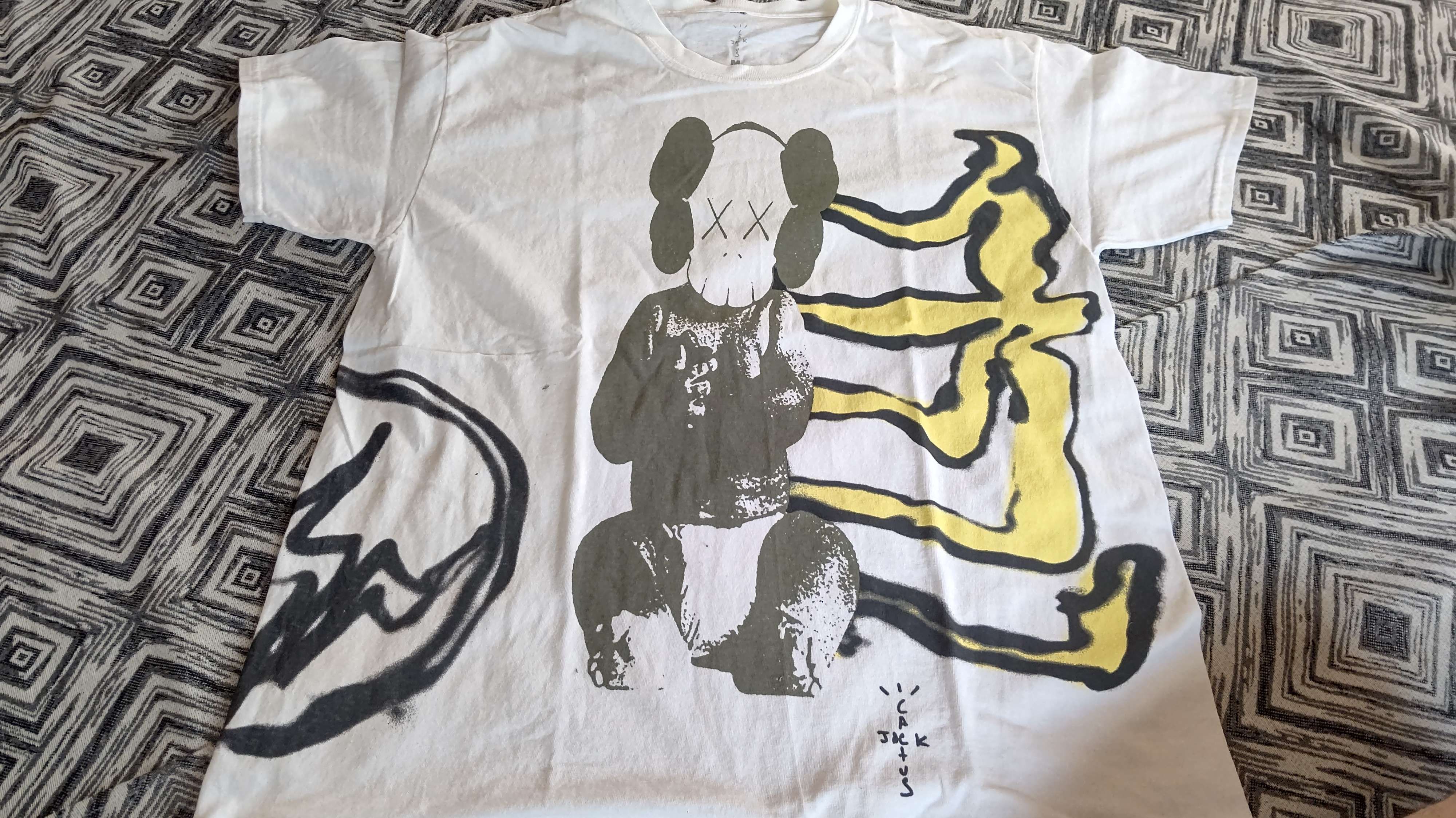 Travis Scott Cactus Jack x KAWS For Fragment Tee "White"