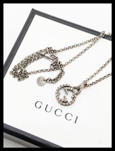 GUCCI Interlocking G Pendant Necklace