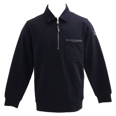 モンクレール 【新品/25年製】L10918G00025 FELPA CON ZIP ハーフジップ スウェットシャツ S