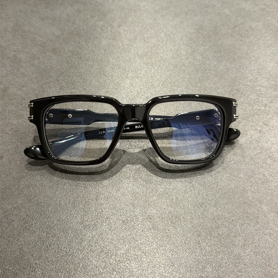 Chrome Hearts Bulge Floral Cross Optical Glasses "Black/Silver"