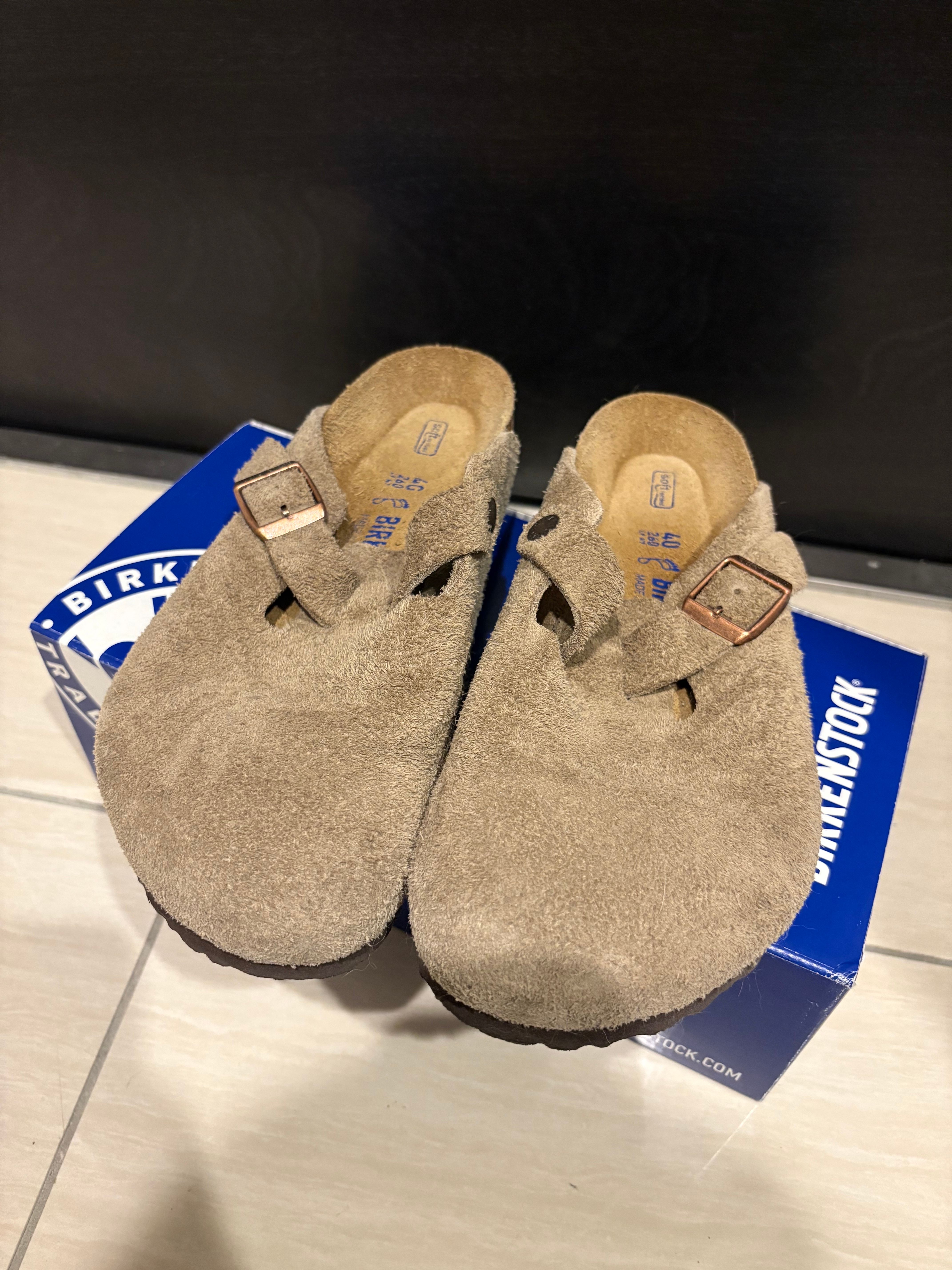 BIRKENSTOCK Boston "Taupe" (Original Footbed)