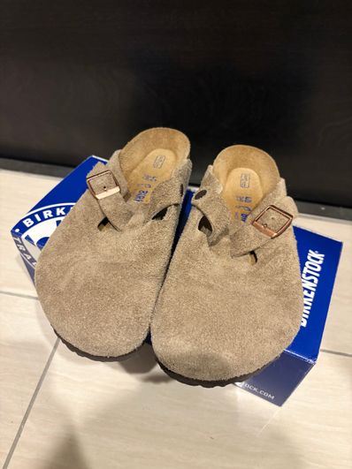 BIRKENSTOCK Boston "Taupe" (Original Footbed)