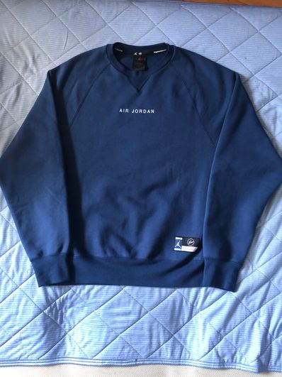 Air Jordan x Fragment Crewneck Sweatshirt "Navy"