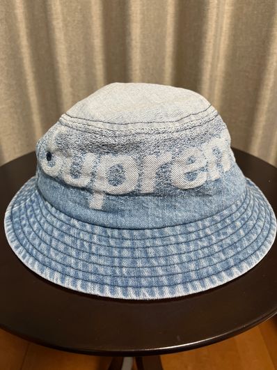 Supreme Fade Jacquard Denim Crusher "Blue"