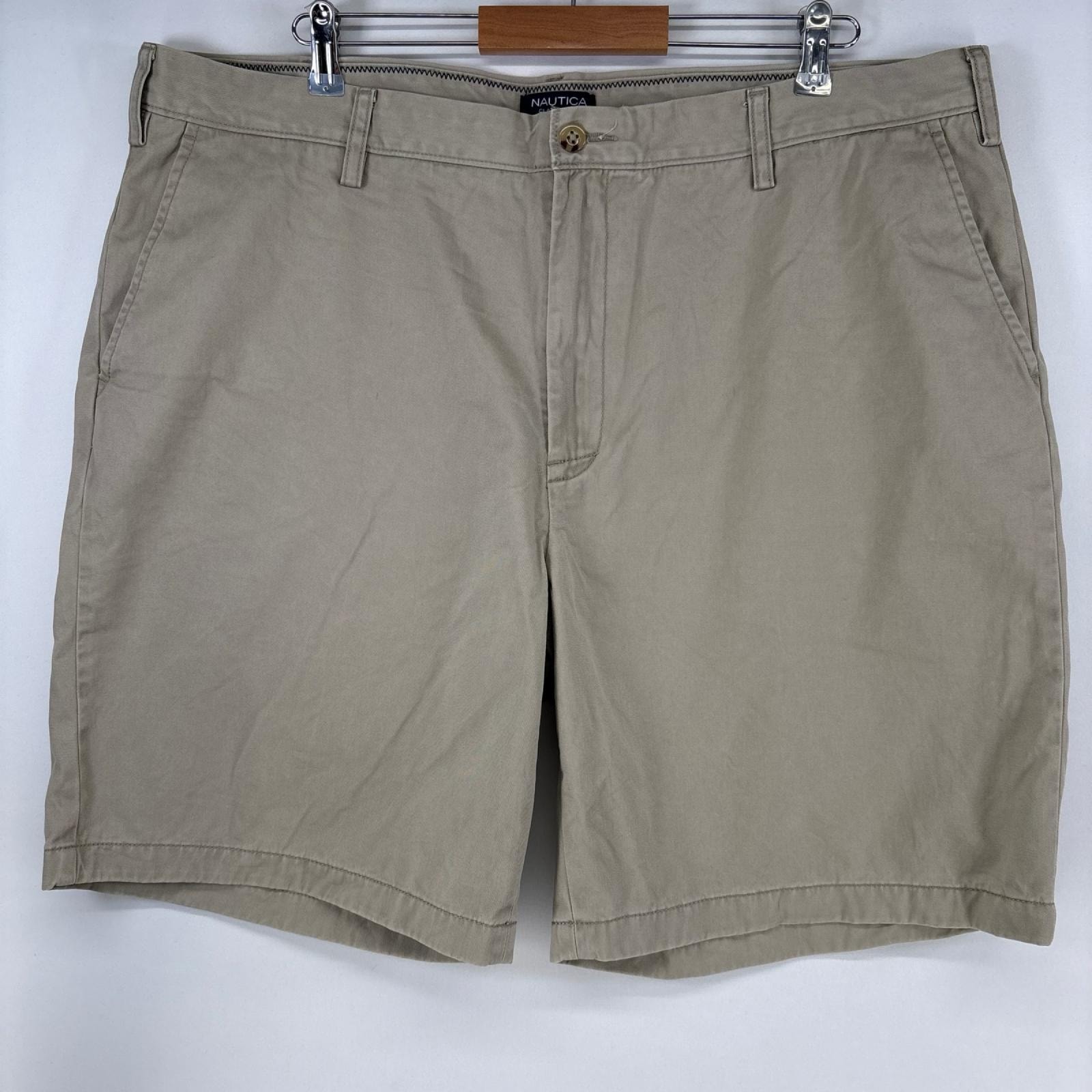 古着 ノーティカ NAUTICA ショートパンツ チノパン ハーフパンツ 大きいサイズ 5ポケット w42 ベージュ メンズ