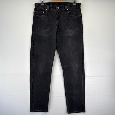 古着 90's/90年代 リーバイス Levi's デニム パンツ 505 テーパード ジーパン ブラックデニム W36L34 ブラック系 メンズ