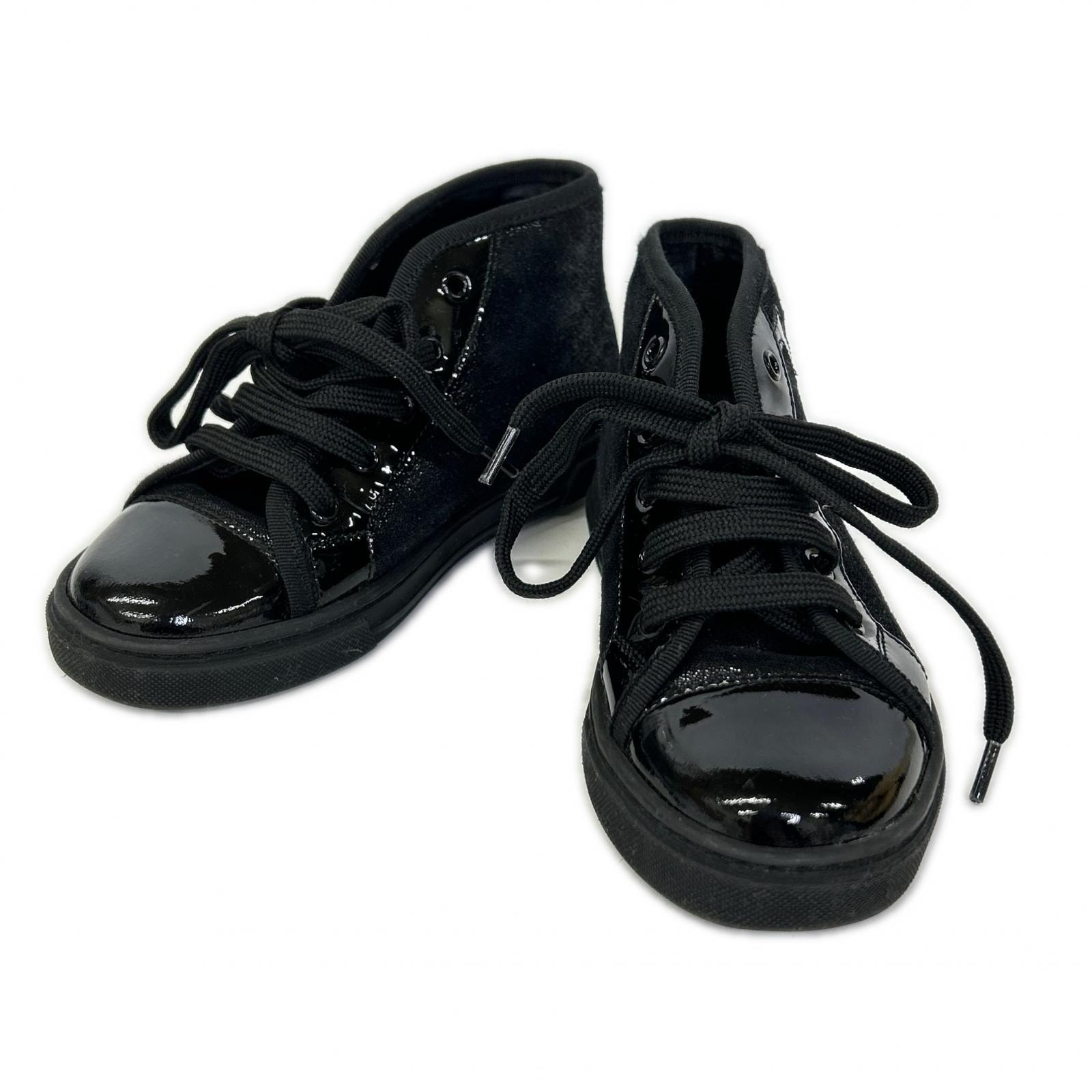 ルイヴィトン パテント/ファブリック ハイカット スニーカー 26