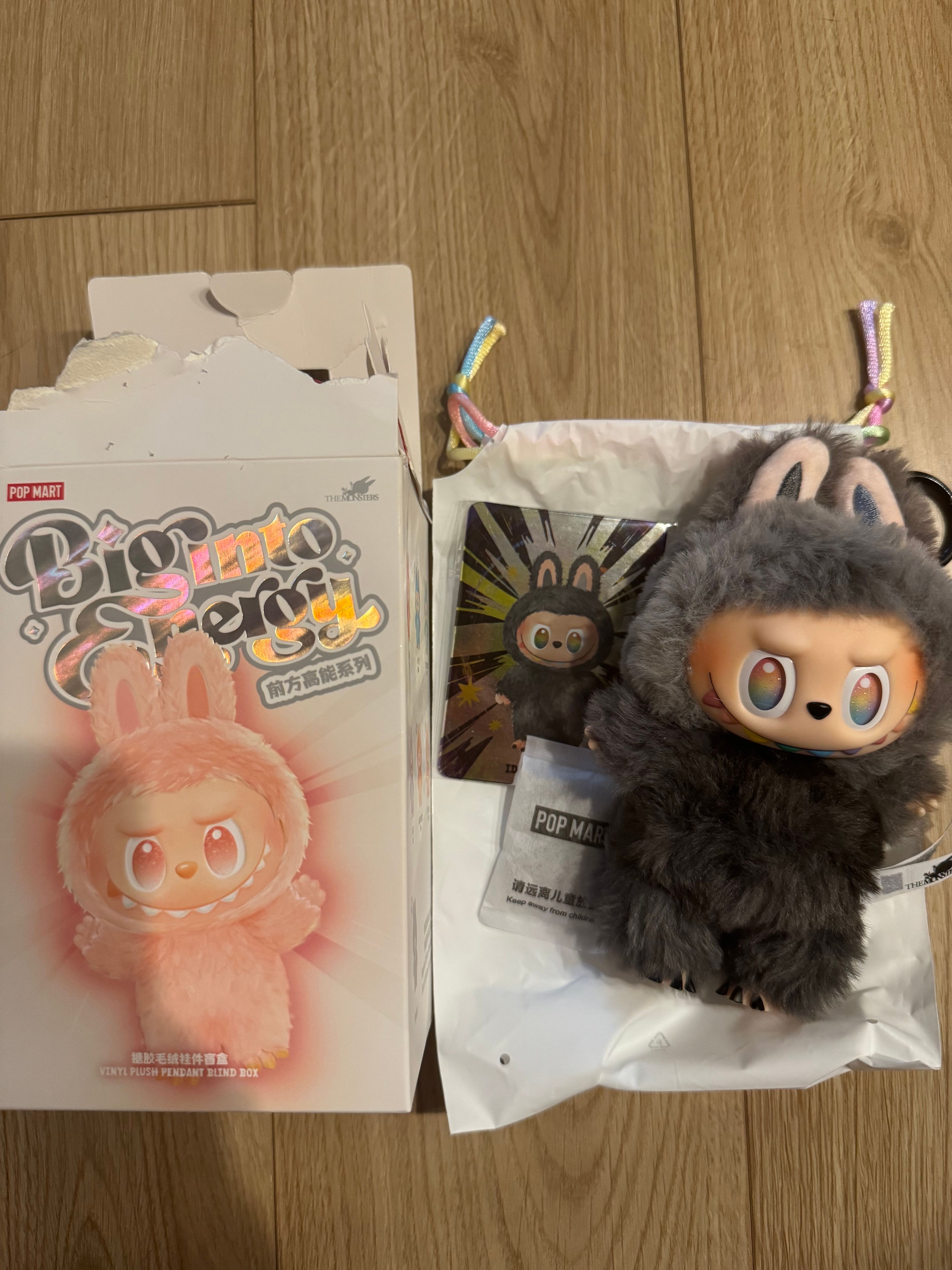 POP MART THE MONSTERS (LABUBU) Big into Energy Series Plush Pendant ID (Secret)