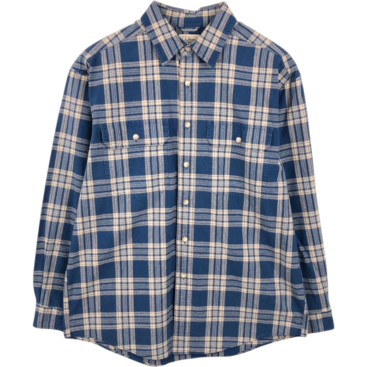 古着 90~00年代 エルエルビーン L.L.Bean TRADITIONAL FIT 長袖 コットンチェックシャツ メンズM相当 ヴィンテージ/eaa662586