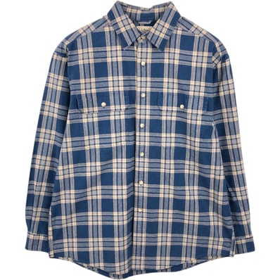 古着 90~00年代 エルエルビーン L.L.Bean TRADITIONAL FIT 長袖 コットンチェックシャツ メンズM相当 ヴィンテージ/eaa662586