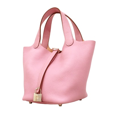 ★SALE【6hd3497】エルメス ハンドバッグ ピコタンロックPM トリヨンクレマンス モーヴシルベストル シルバー金具 B刻印【中古】レディース