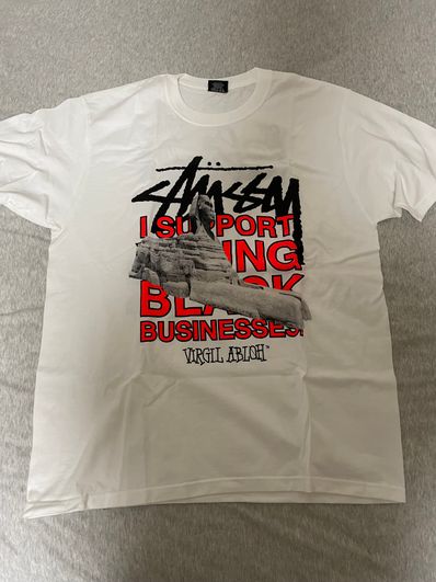 Stussy x Virgil Abloh World Tour Collection T-Shirt "White"